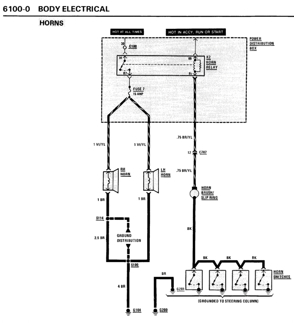 1985 Bmw 325e fuse diagram #5